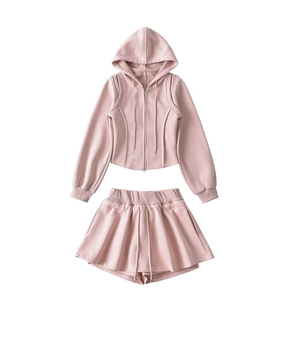 フーディーパーカー＋ショートパンツ　セットアップ可　CH812 - Chamule