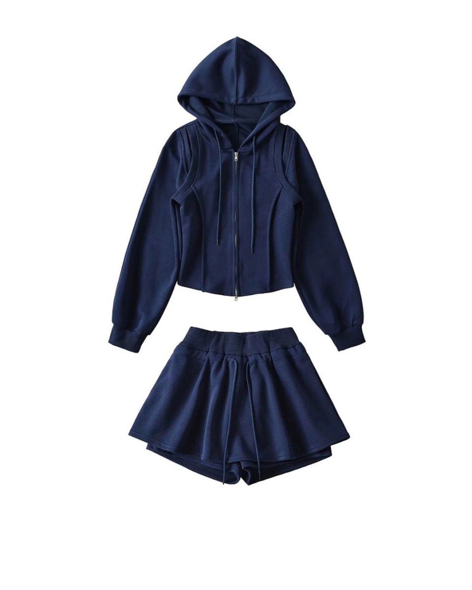 フーディーパーカー＋ショートパンツ　セットアップ可　CH812 - Chamule