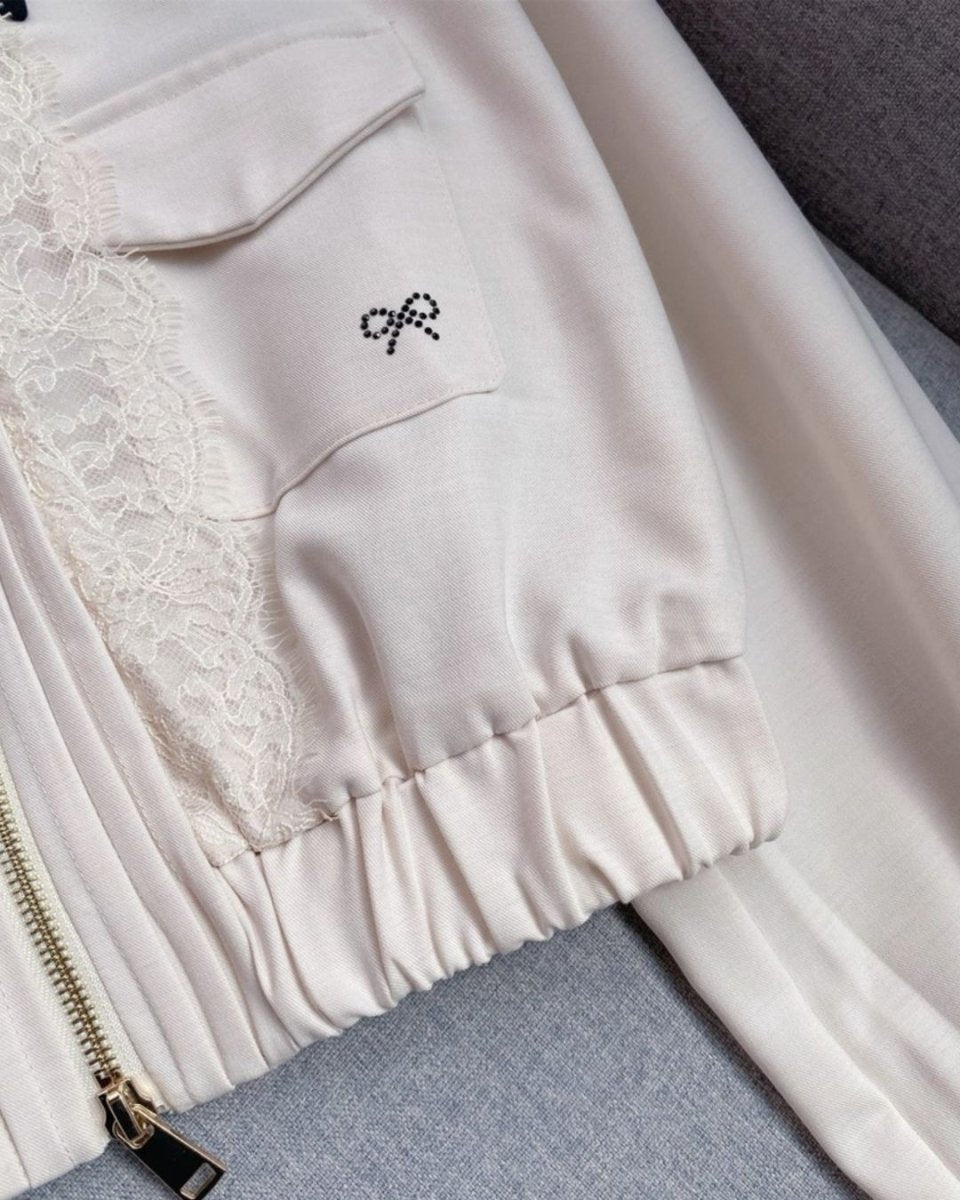 レースデザイン ブルゾン＋スカート　セットアップ可　CH814 - Chamule