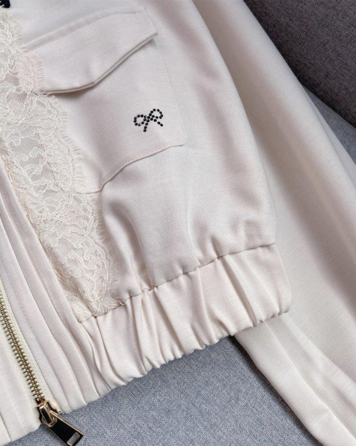 レースデザイン ブルゾン＋スカート　セットアップ可　CH814 - Chamule