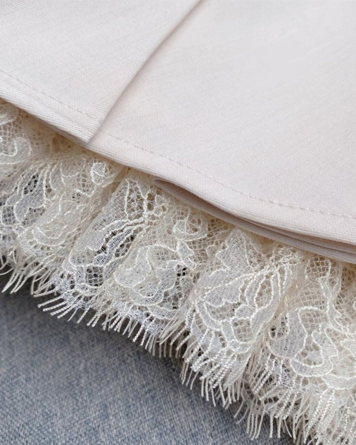 レースデザイン ブルゾン＋スカート　セットアップ可　CH814 - Chamule