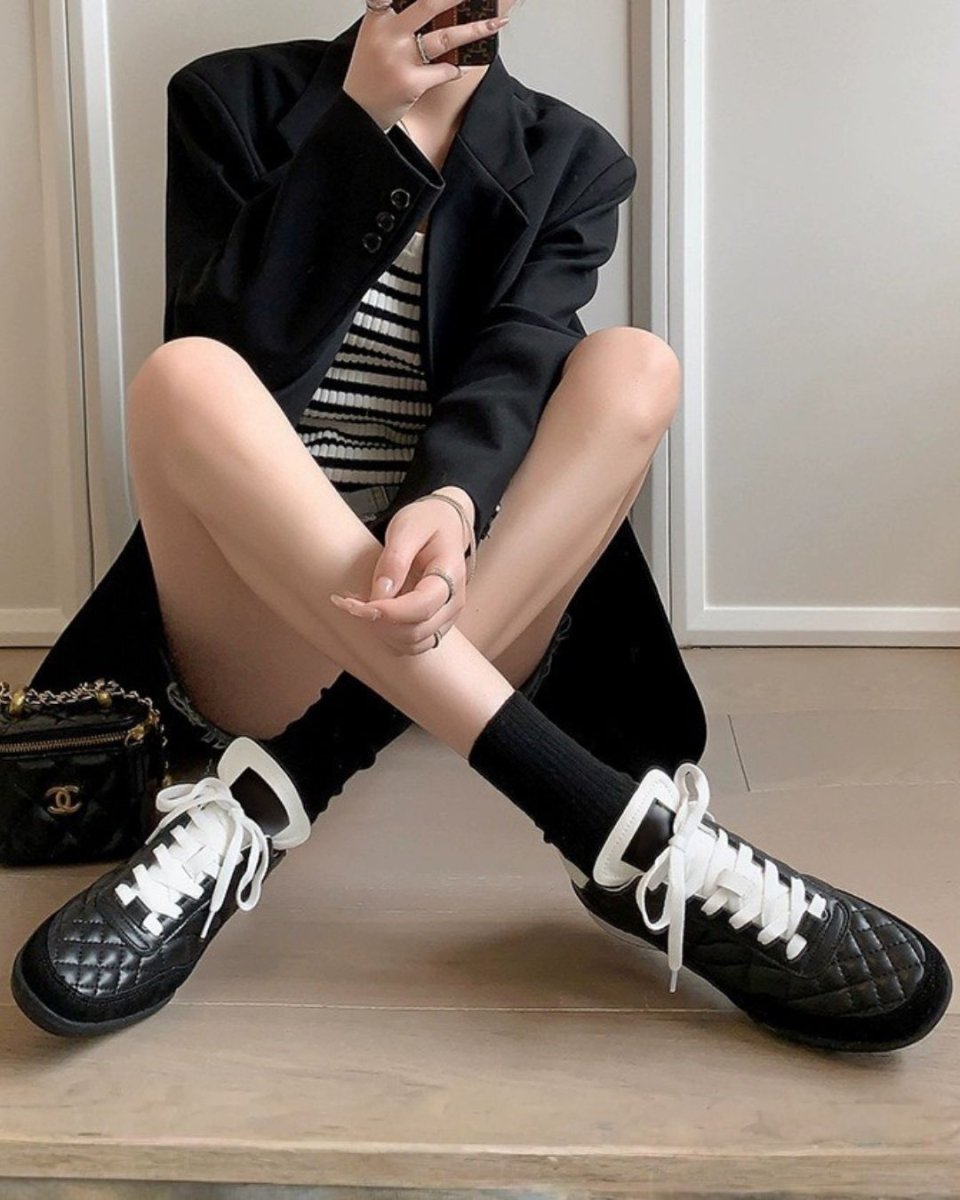 レディース　ゴルフシューズ　キルティング調　スタイルアップ　CH815 - Chamule