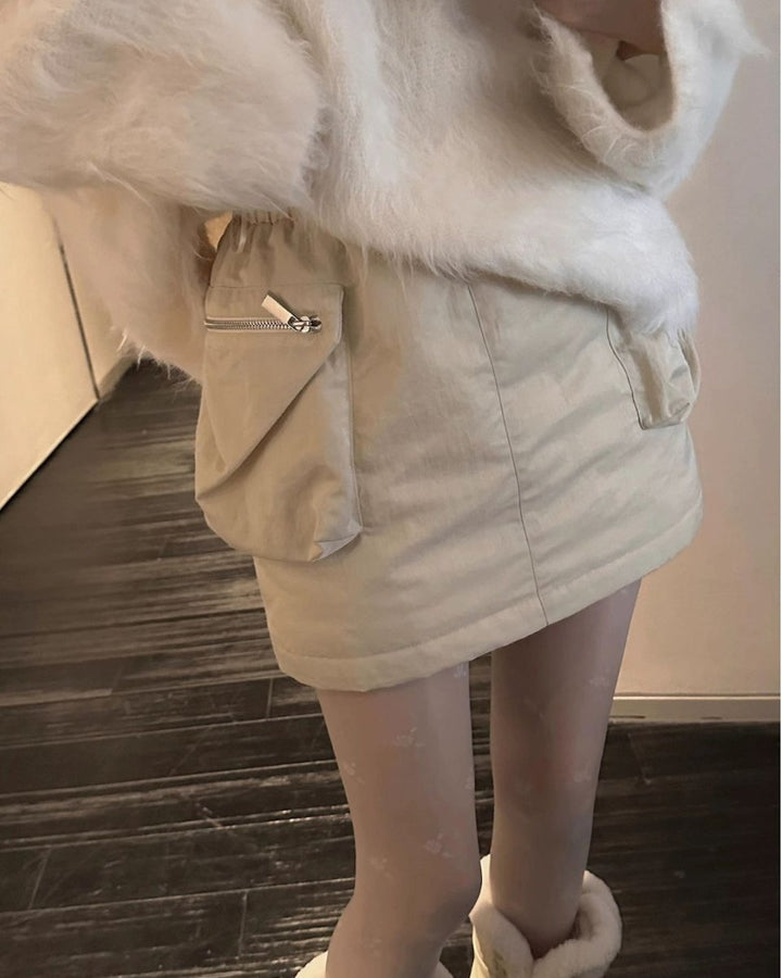 カーゴポケット付きミニスカート　ゴルフウエア 秋冬　CH825 - Chamule