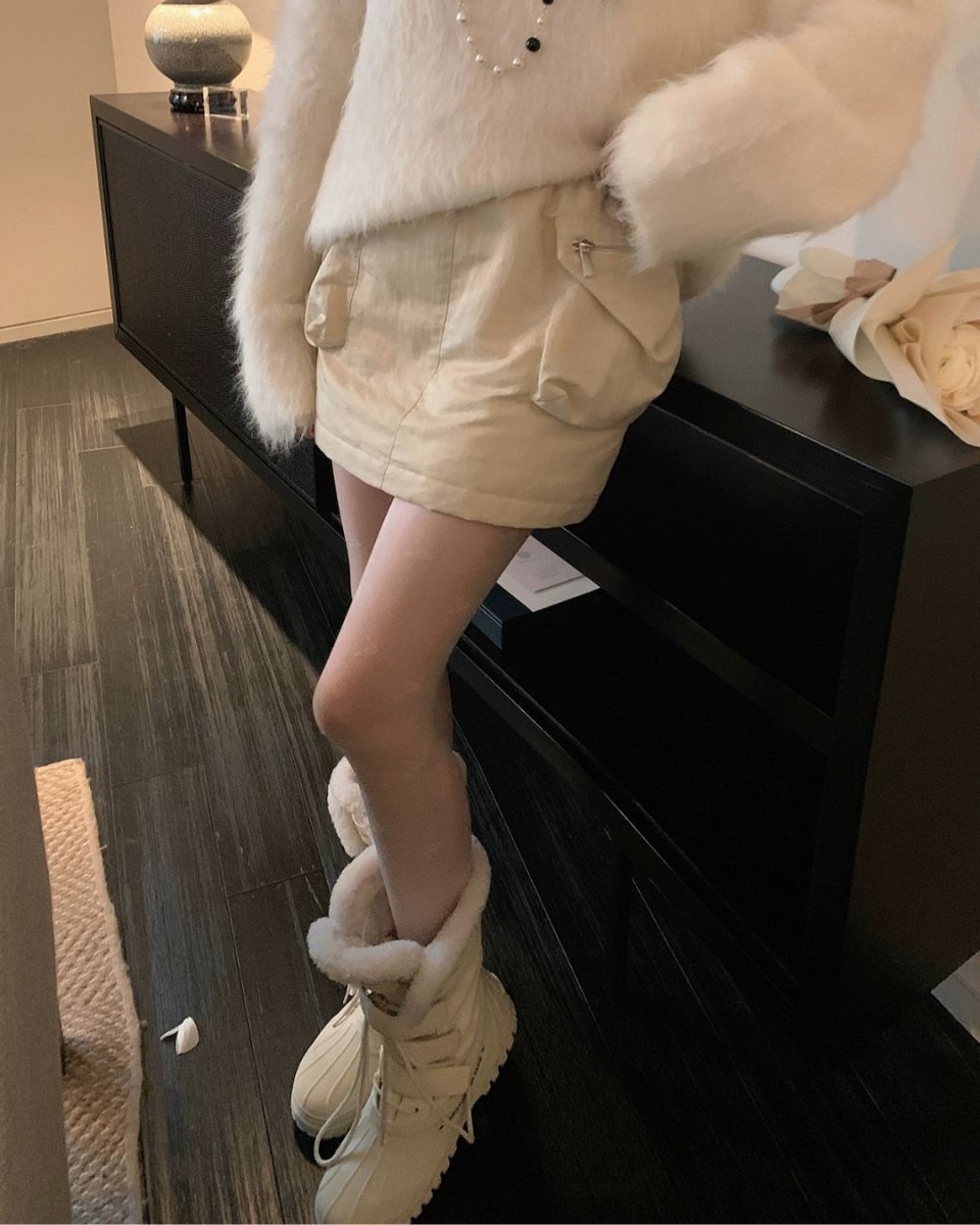 カーゴポケット付きミニスカート　ゴルフウエア 秋冬　CH825 - Chamule