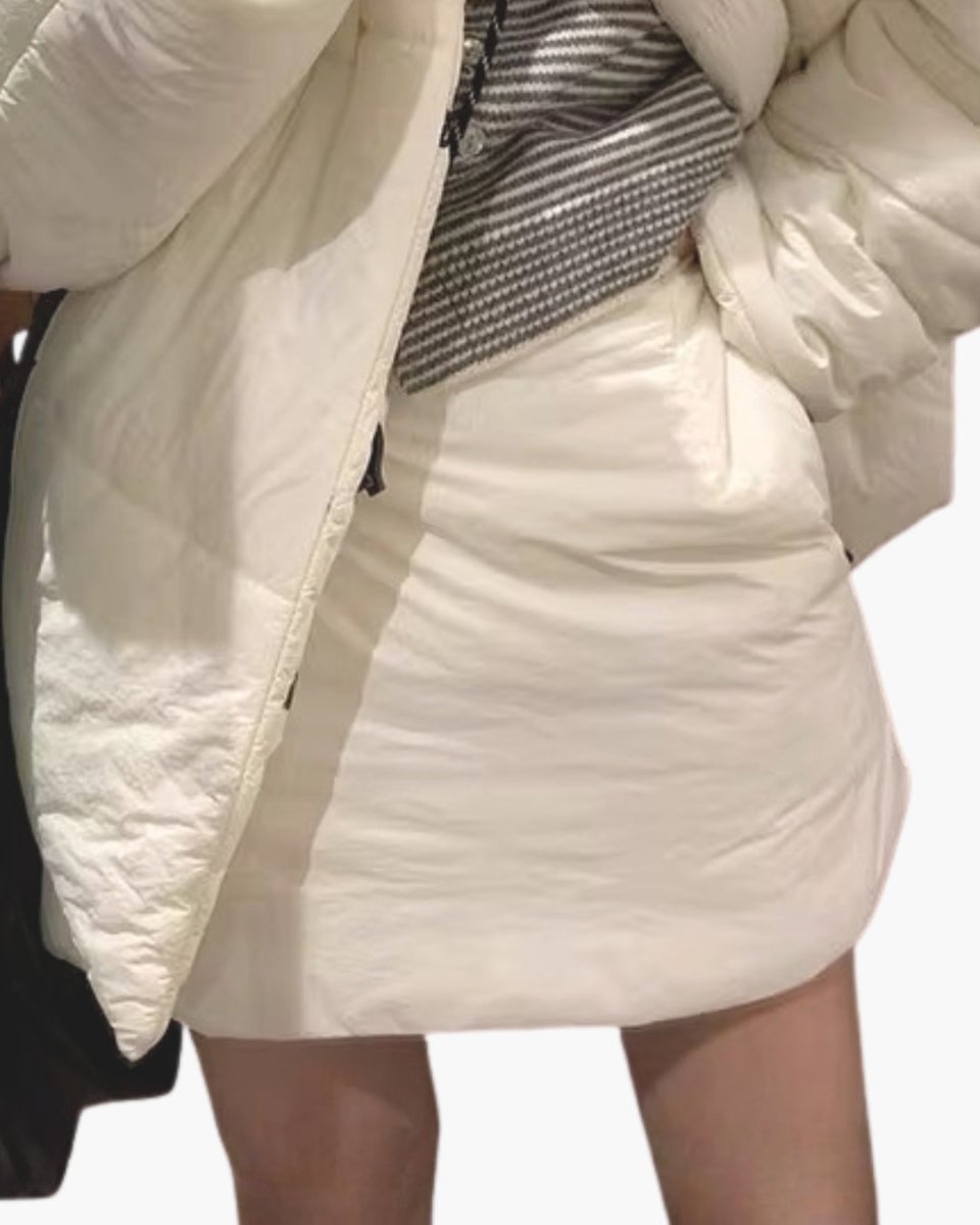 中綿入り ゴルフスカート レディース｜防寒 撥水 あったか素材 　CH826 - Chamule