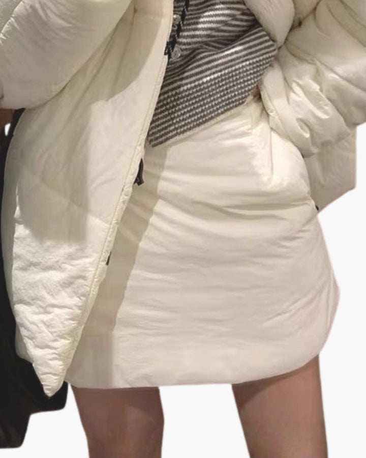 中綿入り ゴルフスカート レディース｜防寒 撥水 あったか素材 　CH826 - Chamule