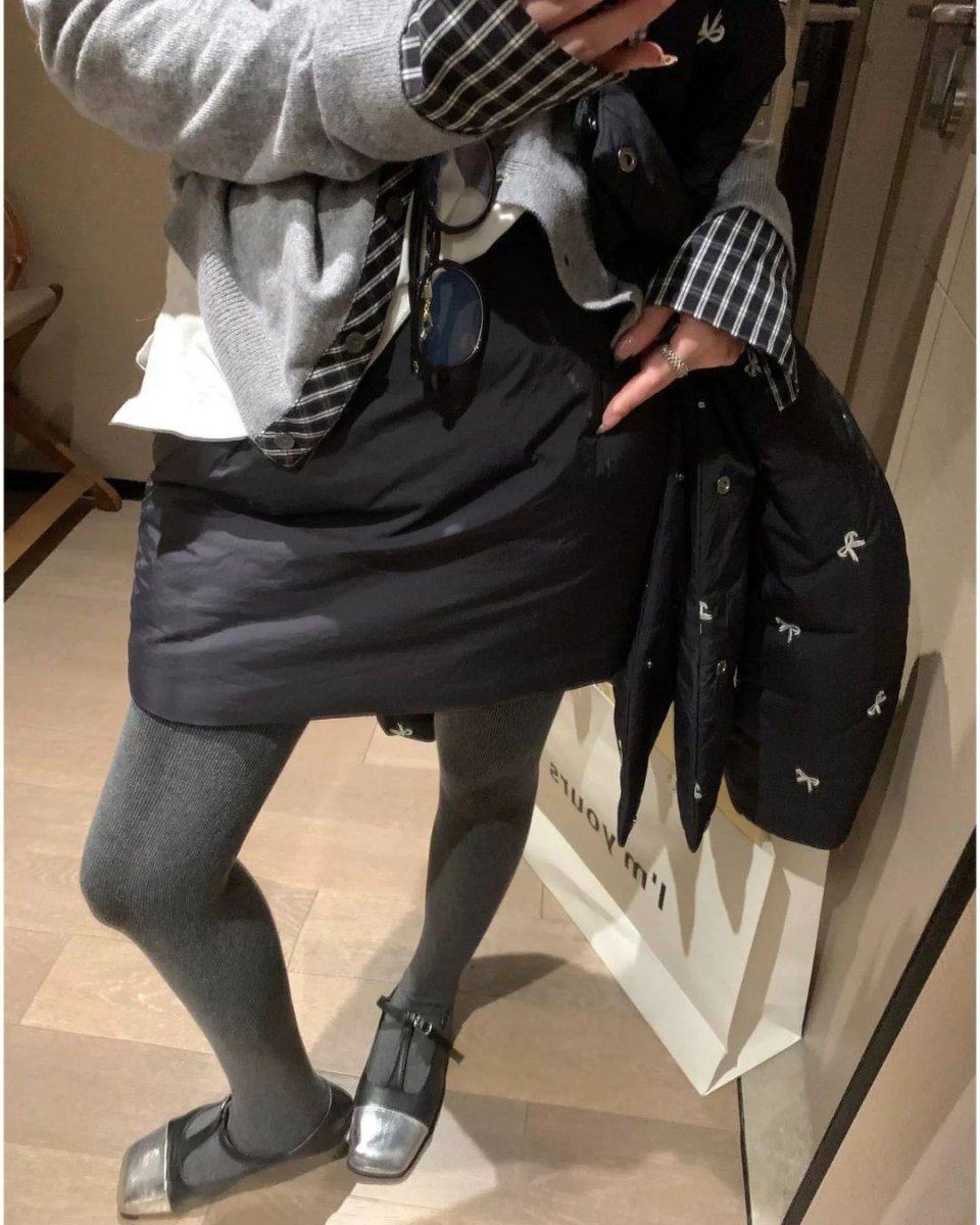 中綿入り ゴルフスカート レディース｜防寒 撥水 あったか素材 　CH826 - Chamule