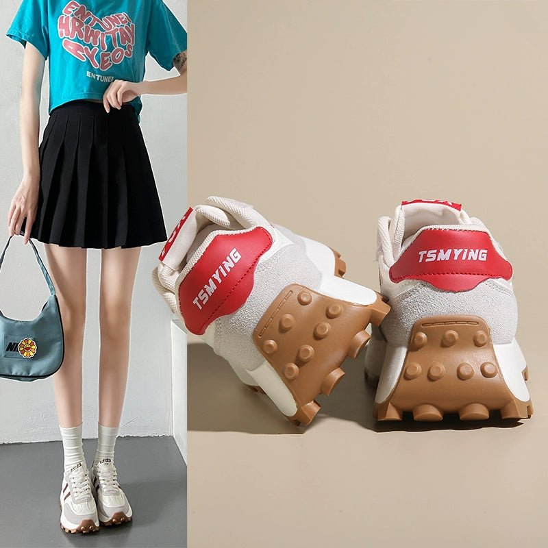 厚底スニーカー レディース｜ゴルフシューズ　軽量 ボリュームソール CH831 - Chamule