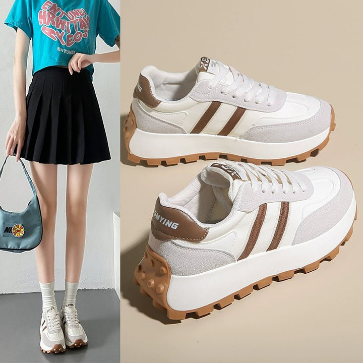 厚底スニーカー レディース｜ゴルフシューズ　軽量 ボリュームソール CH831 - Chamule