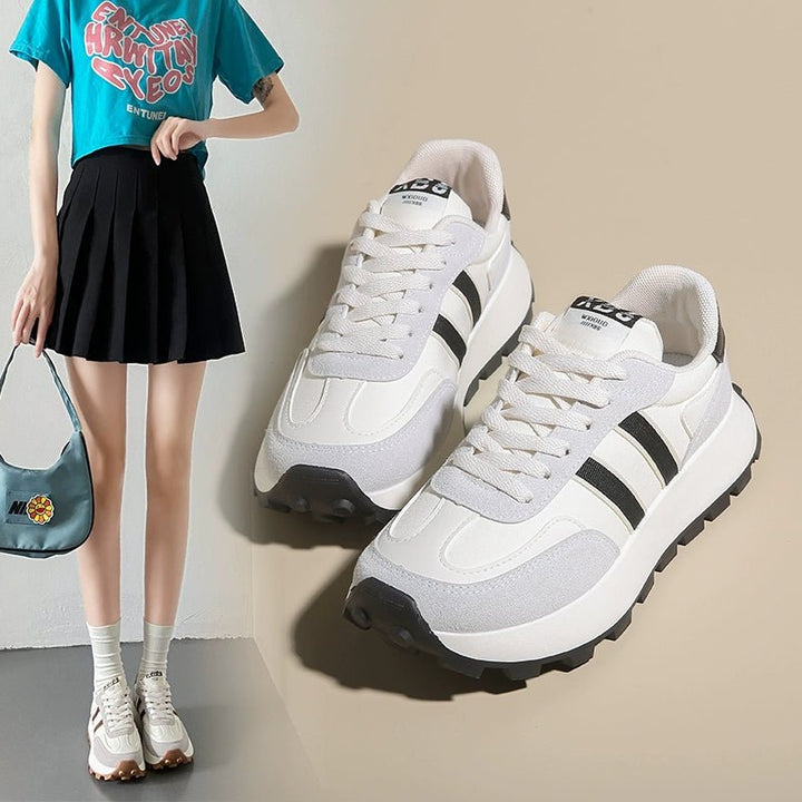 厚底スニーカー レディース｜ゴルフシューズ　軽量 ボリュームソール CH831 - Chamule