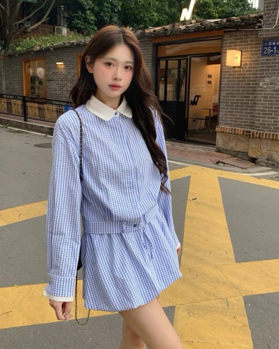 ギンガムチェックゴルフ セットアップ【上下2点セット】 CH836 – Chamule