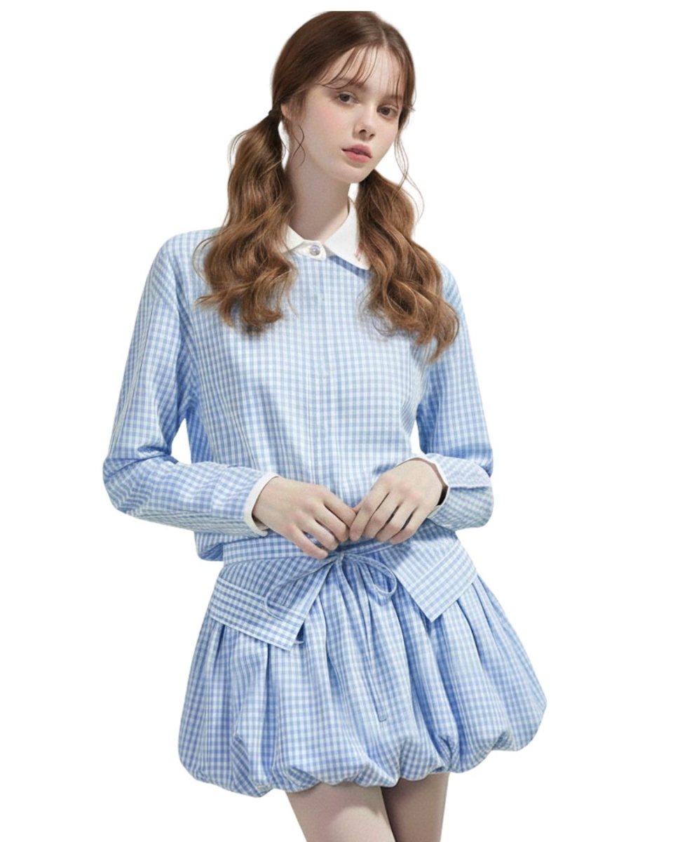 ギンガムチェックゴルフセットアップ CH836 - Chamule