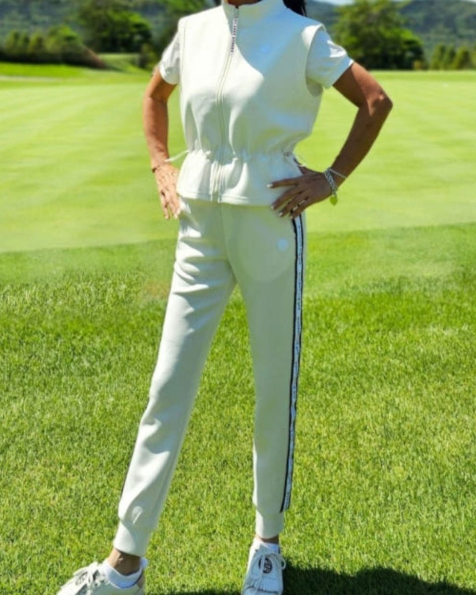 ウエストドローストリングジップゴルフベスト　CH843 - Chamule