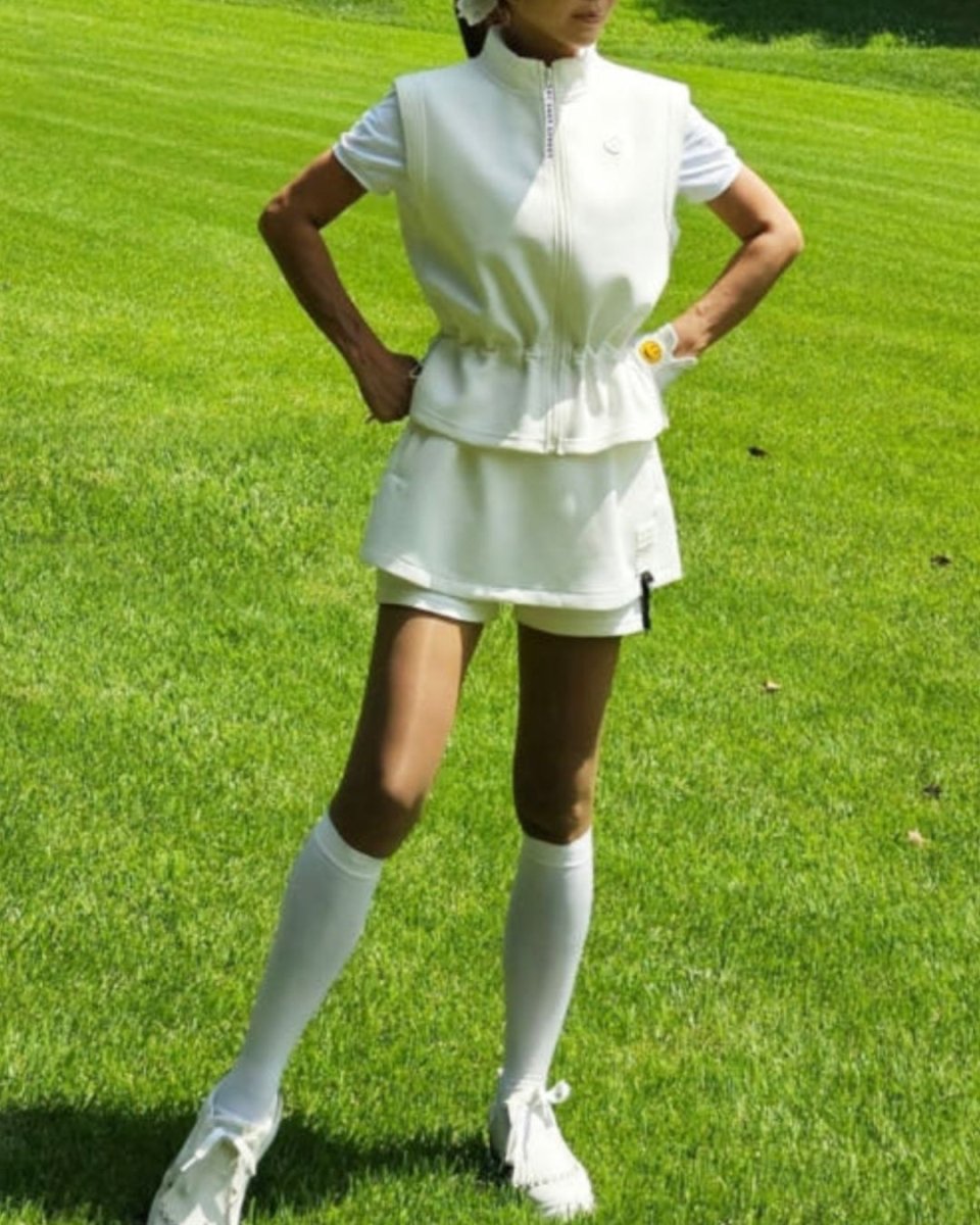 ウエストドローストリングジップゴルフベスト　CH843 - Chamule