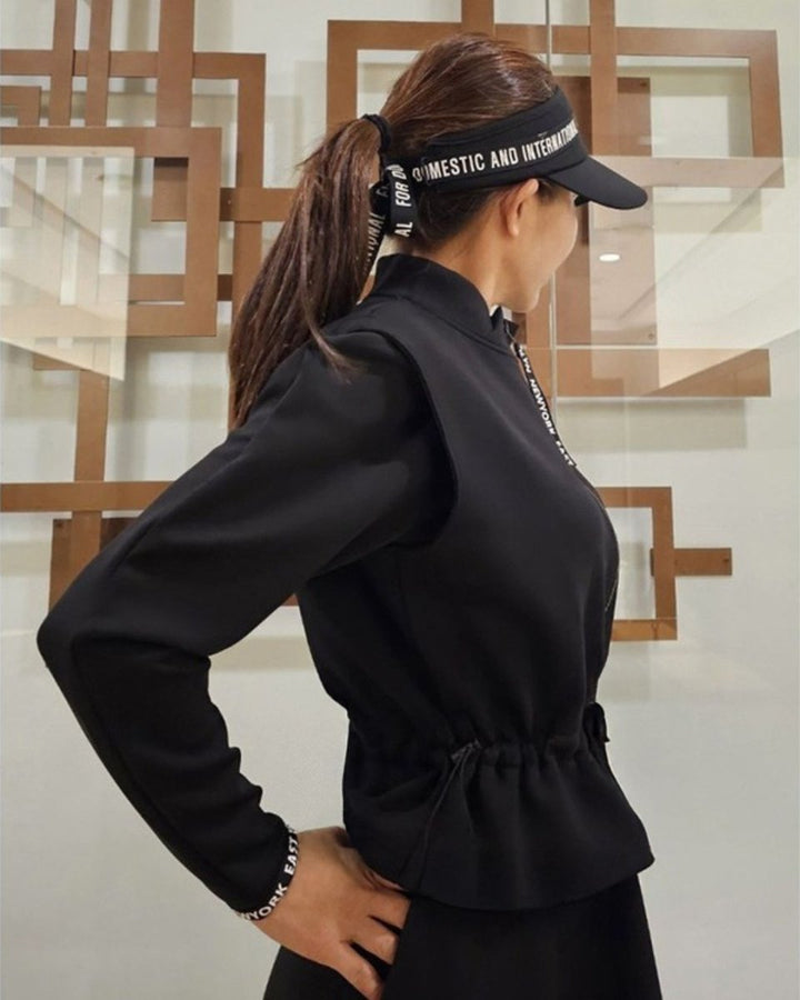 ウエストドローストリングジップゴルフベスト　CH843 - Chamule