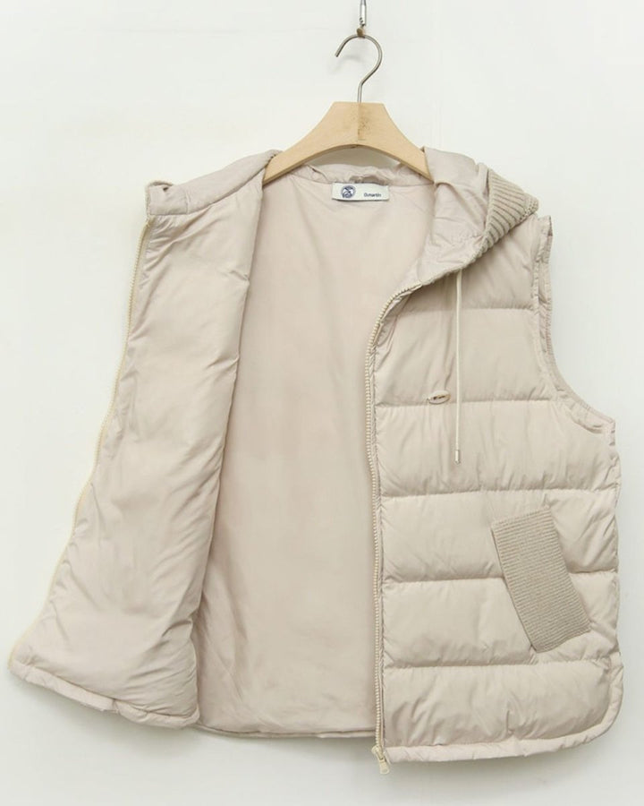 ニットフード付きダウンベスト　CH845 - Chamule