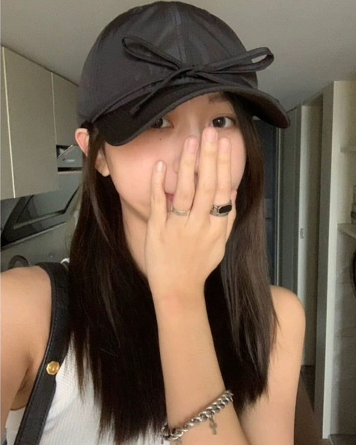 リボンゴルフキャップ　CH848 - Chamule