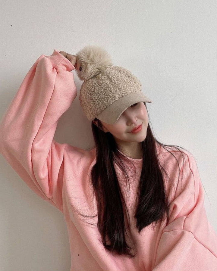 ふわもこポンポンキャップ　CH850 - Chamule