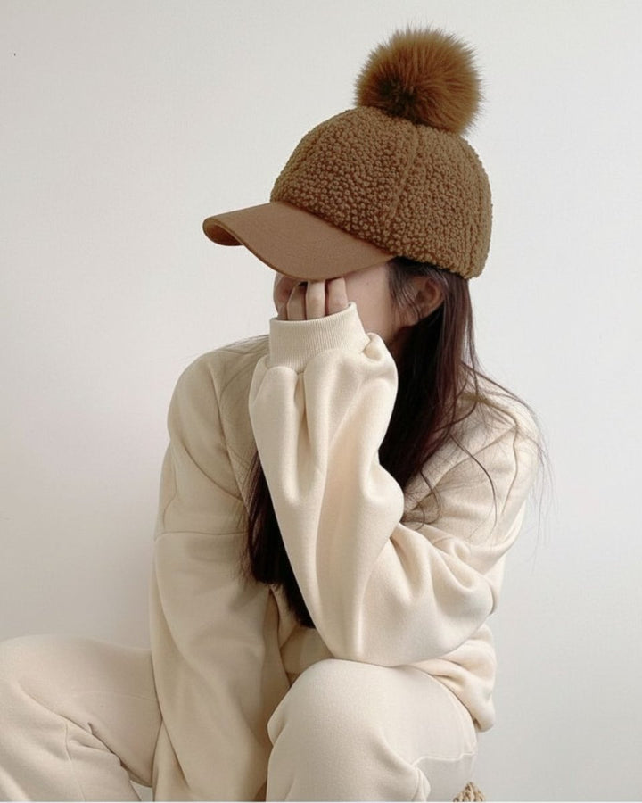 ふわもこポンポンキャップ　CH850 - Chamule