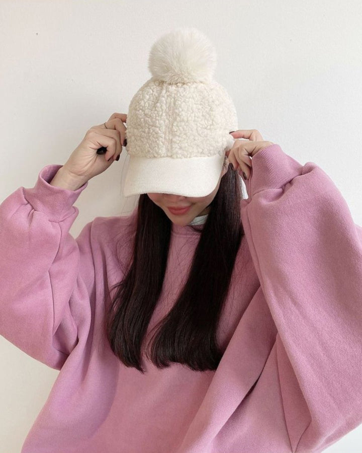 ふわもこポンポンキャップ　CH850 - Chamule