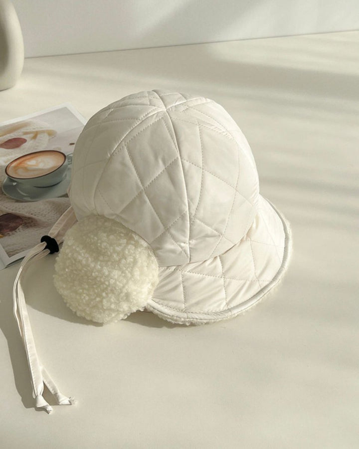 もこもこ耳あてキルティング帽　CH851 - Chamule