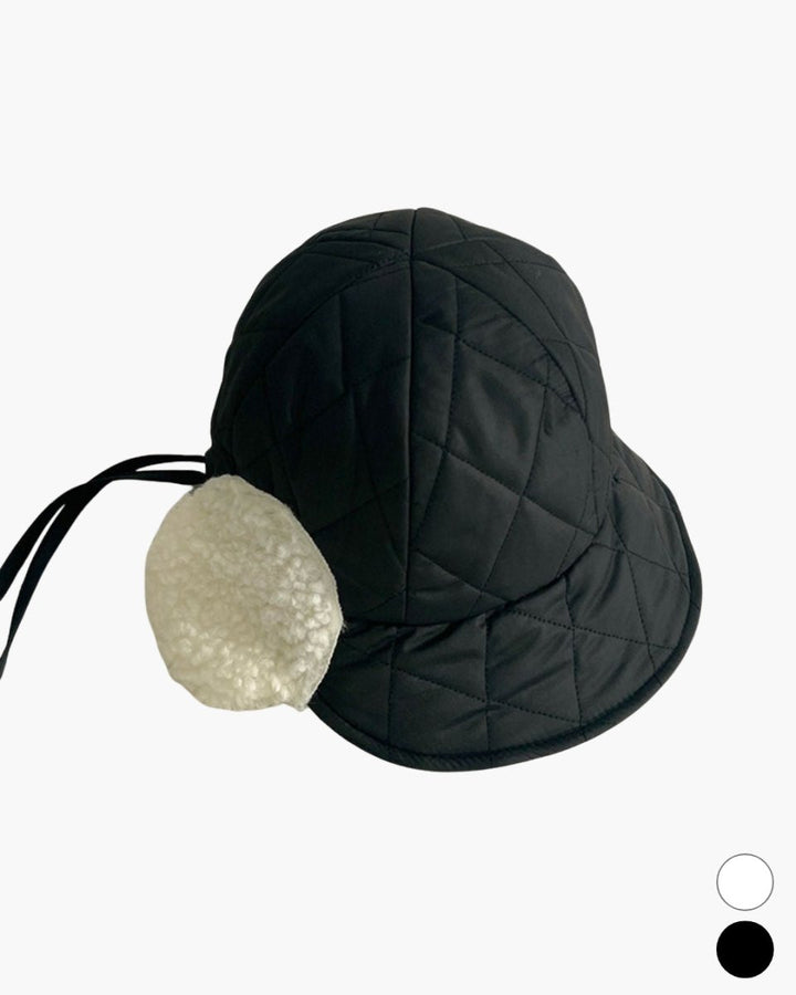 もこもこ耳あてキルティング帽　CH851 - Chamule