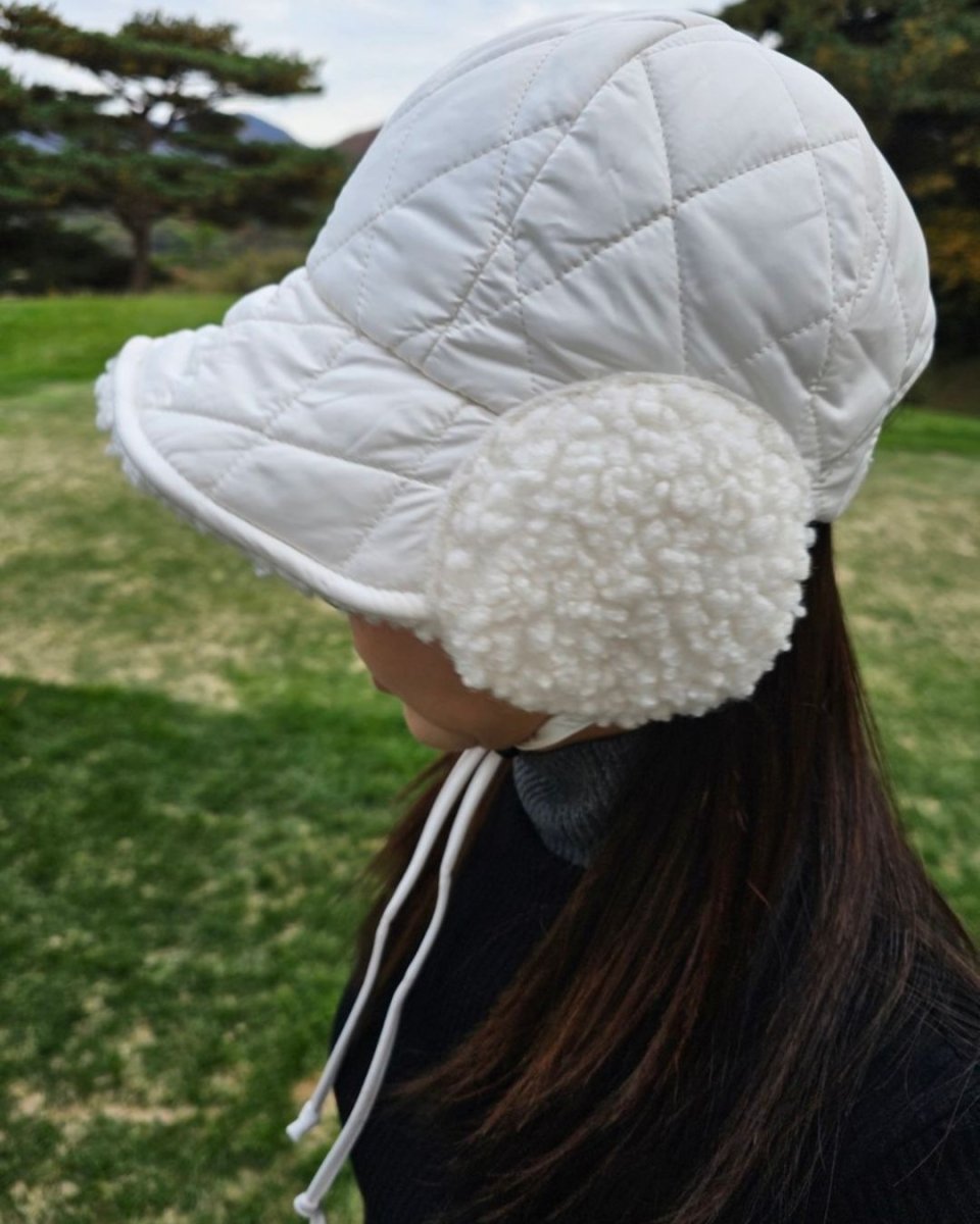 もこもこ耳あてキルティング帽　CH851 - Chamule