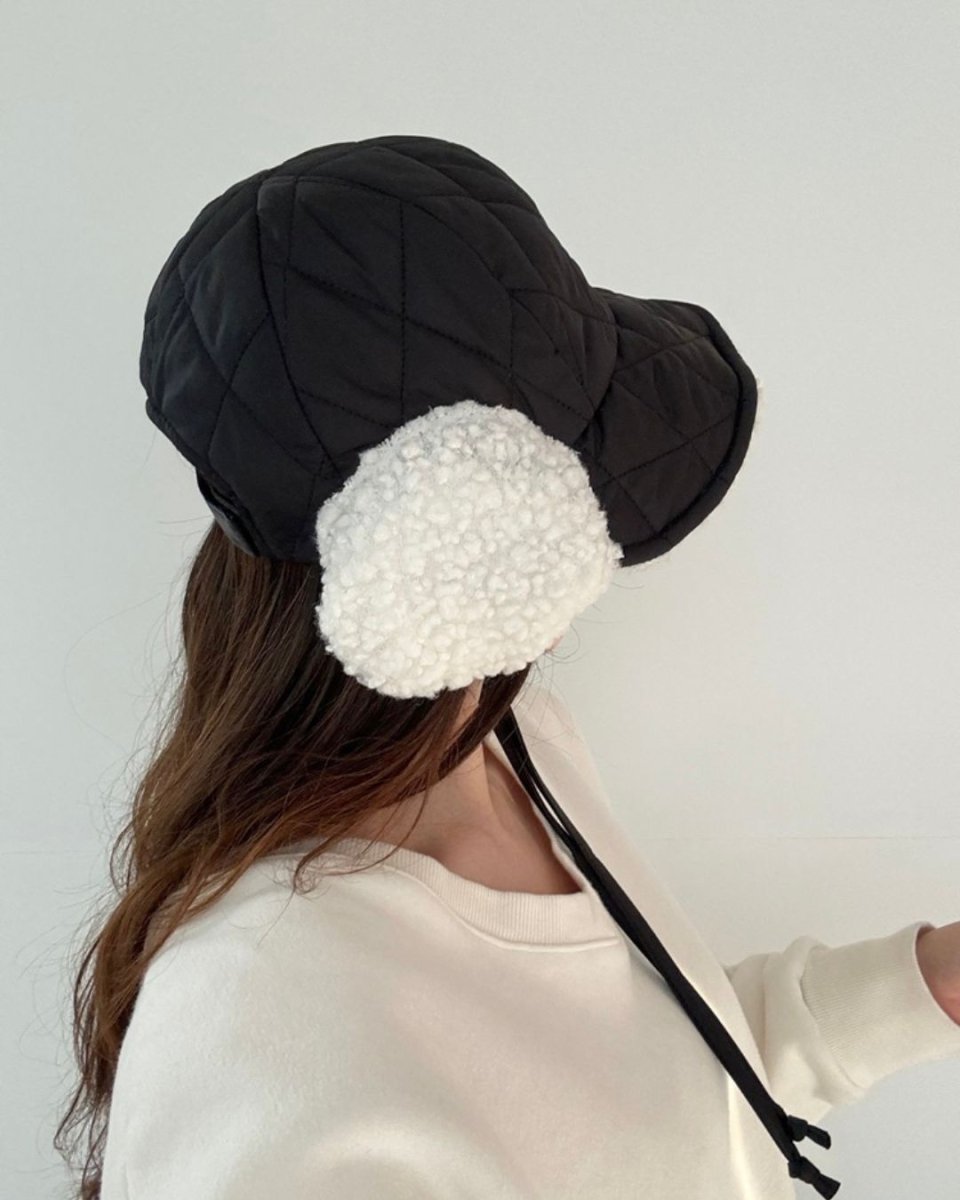 もこもこ耳あてキルティング帽　CH851 - Chamule