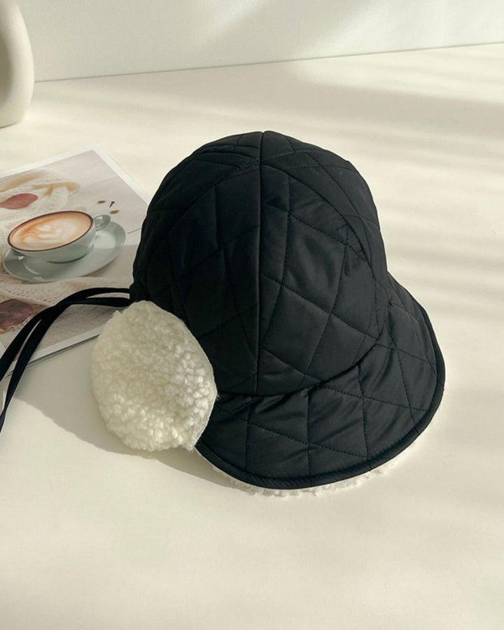 もこもこ耳あてキルティング帽　CH851 - Chamule