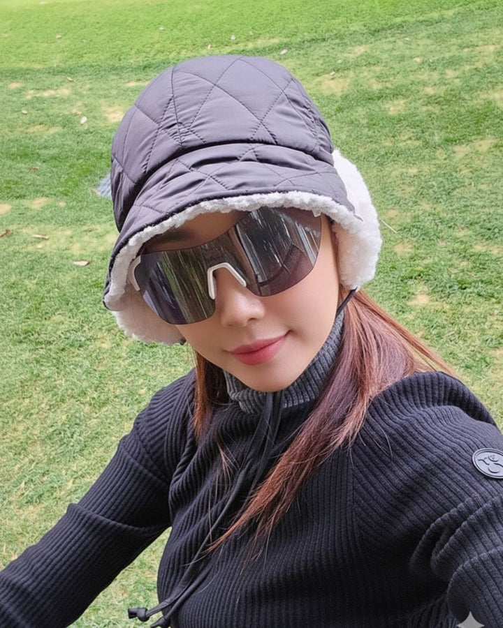 もこもこ耳あてキルティング帽　CH851 - Chamule