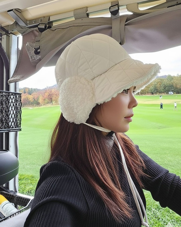 もこもこ耳あてキルティング帽　CH851 - Chamule