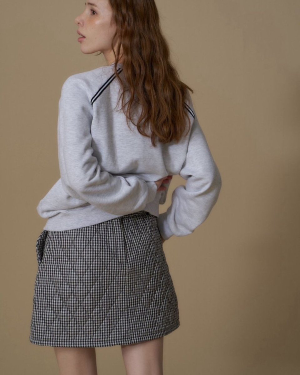 ギンガムチェック　キルティングスカート　セットアップ【上下別売り】　CH856 - Chamule