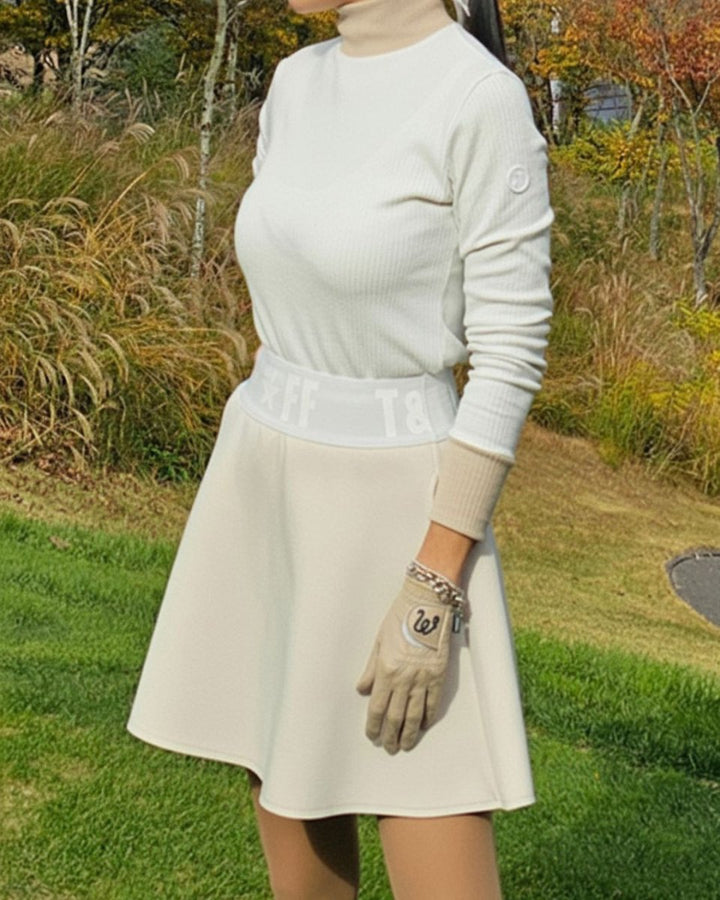 裏起毛 バイカラータートルネック　CH858 - Chamule