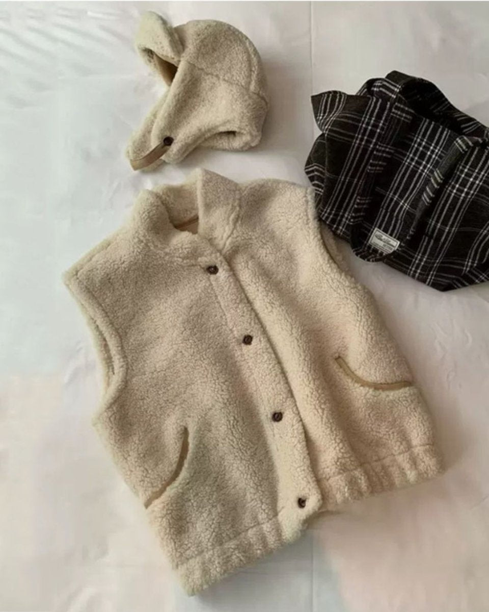 ボアウォームベスト&帽子セット　CH860 - Chamule