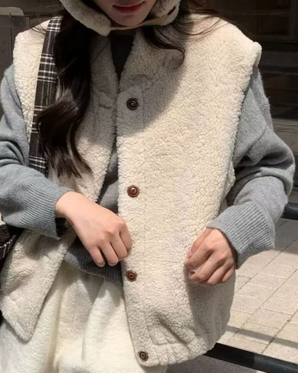 ボアウォームベスト&帽子セット　CH860 - Chamule