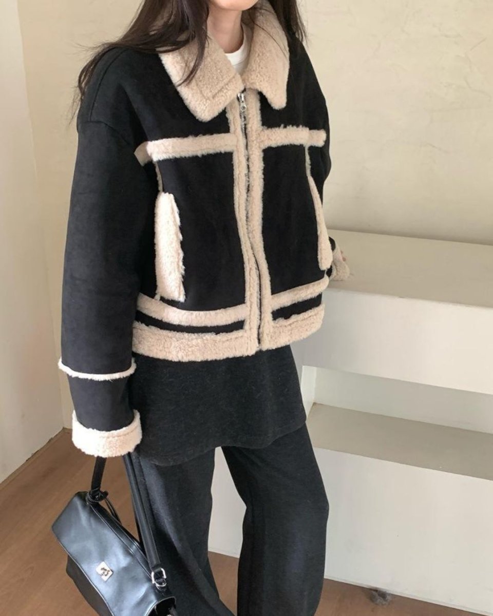 ボアアウタージャケット&帽子セット　CH861 - Chamule