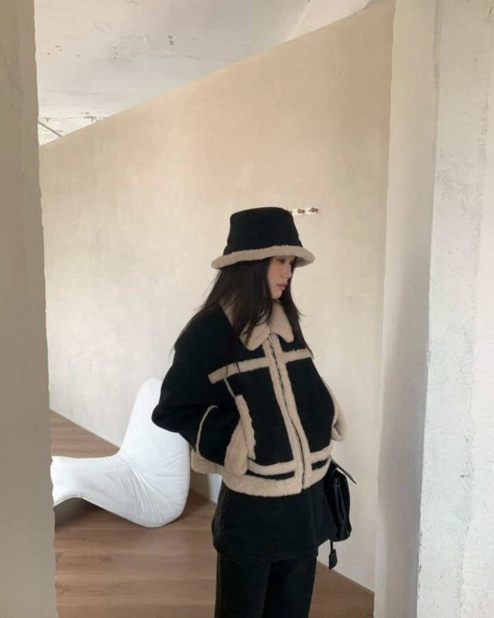 ボアアウタージャケット&帽子セット　CH861 - Chamule