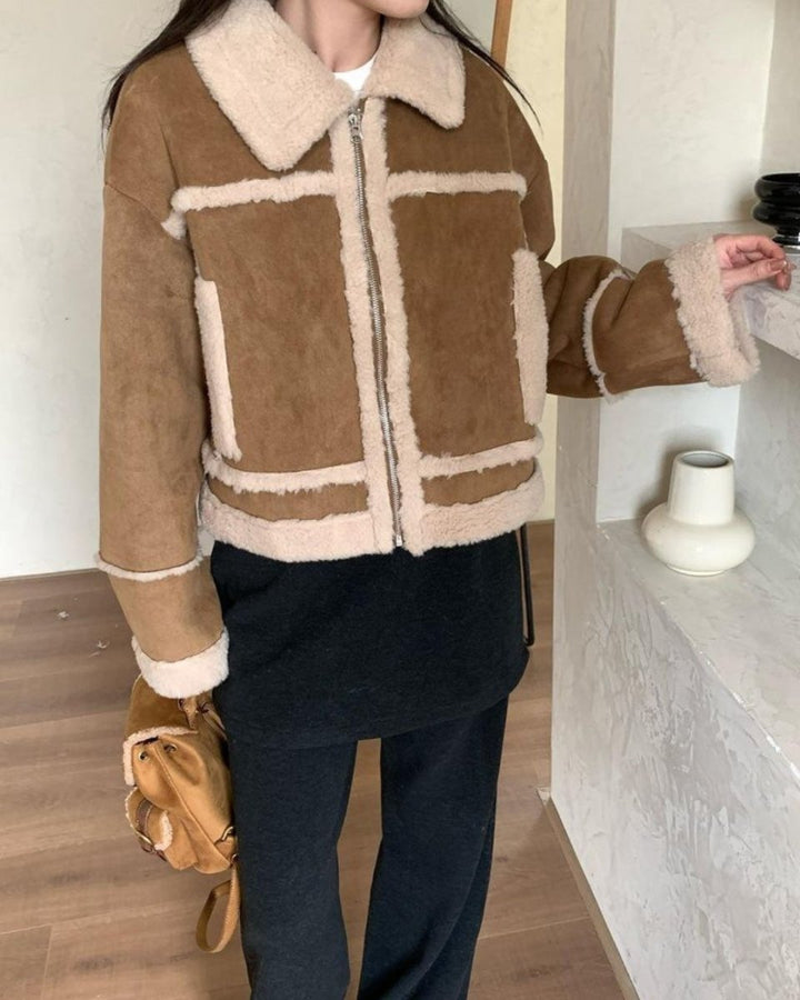 ボアアウタージャケット&帽子セット　CH861 - Chamule