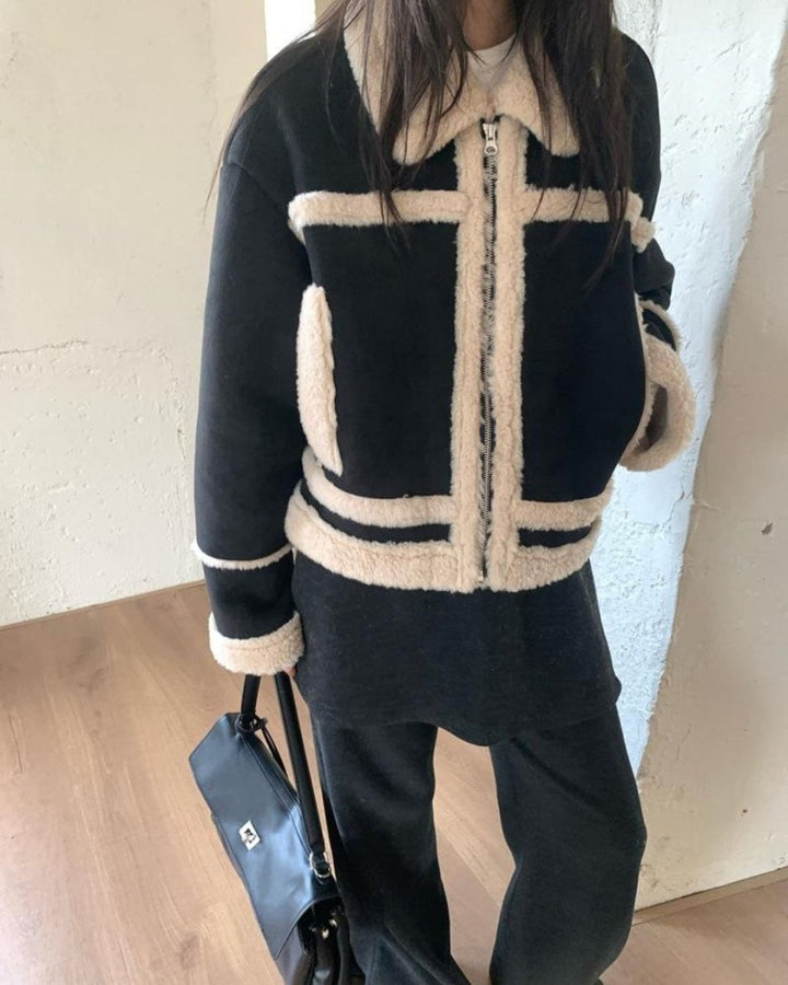 ボアアウタージャケット&帽子セット　CH861 - Chamule