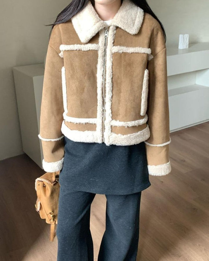 ボアアウタージャケット&帽子セット　CH861 - Chamule