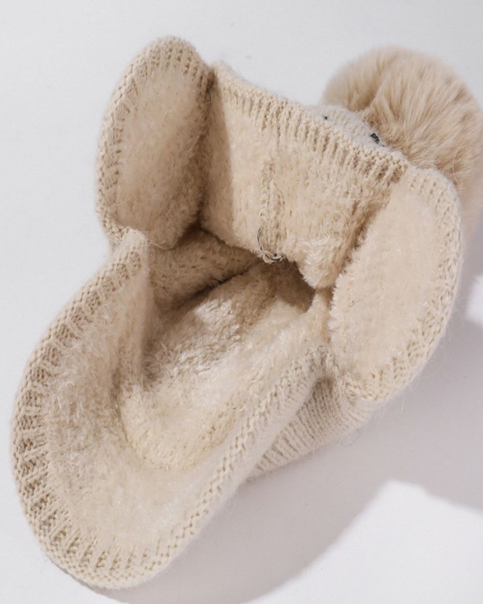 イヤーマフ付きニット帽子　CH864 - Chamule