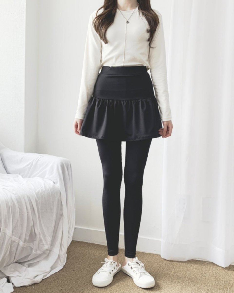 フリルスカート付ゴルフレギンス　CH868 - Chamule