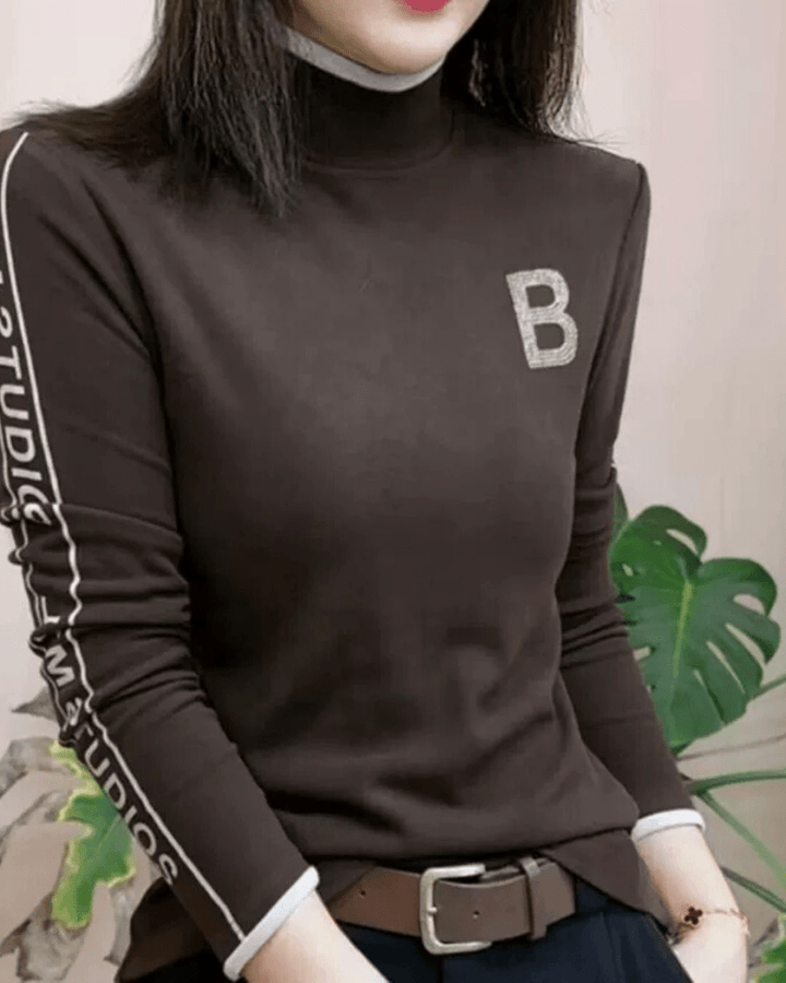 ゴルフ袖ロゴハイネック CH878 - Chamule