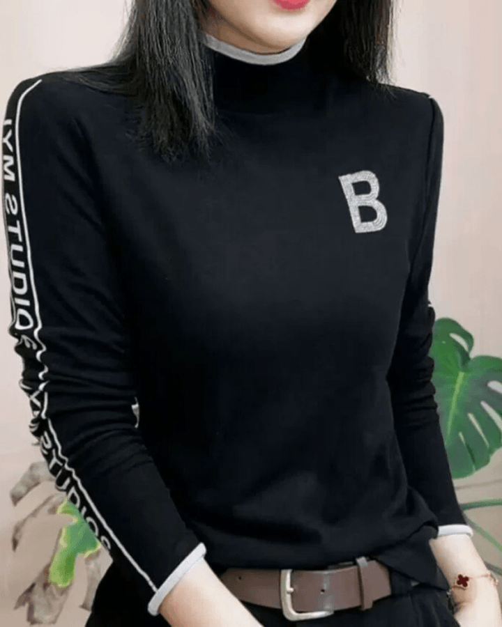 ゴルフ袖ロゴハイネック CH878 - Chamule