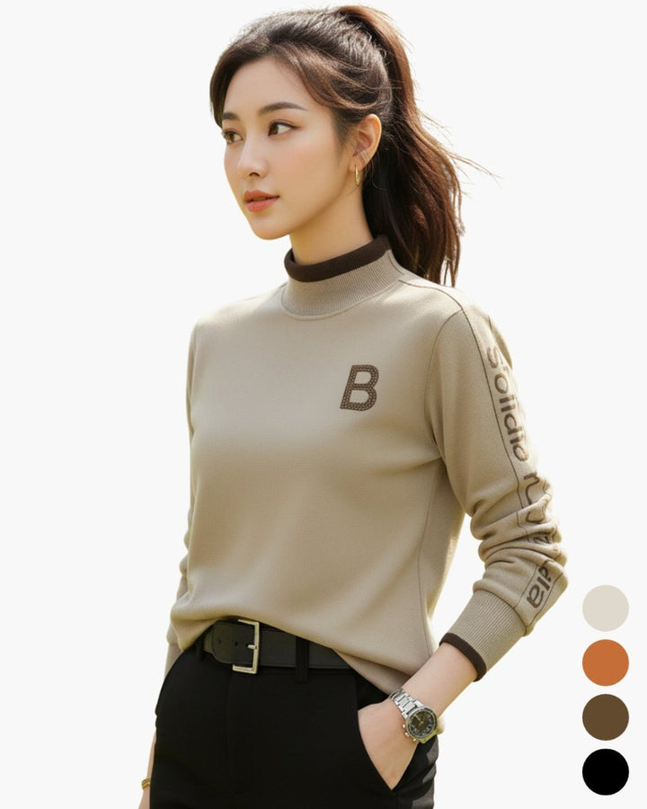 ゴルフ袖ロゴハイネック CH878 - Chamule