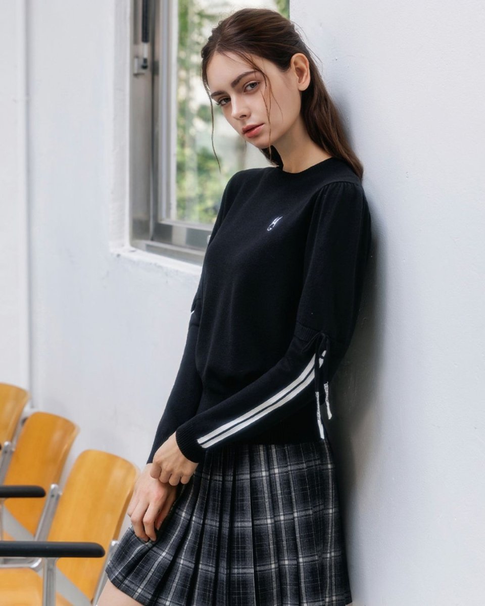 リボンスリーブゴルフニット CH882 - Chamule