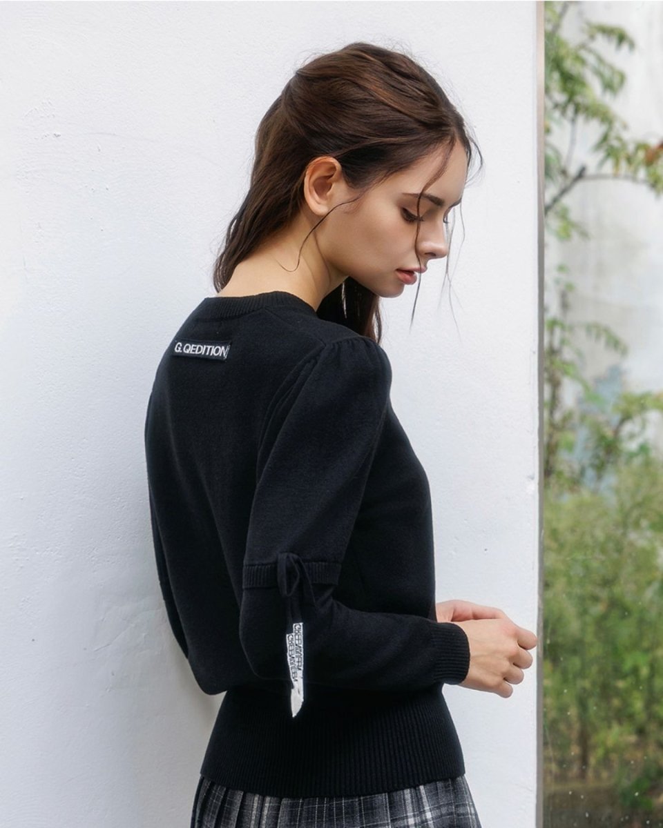 リボンスリーブゴルフニット CH882 - Chamule