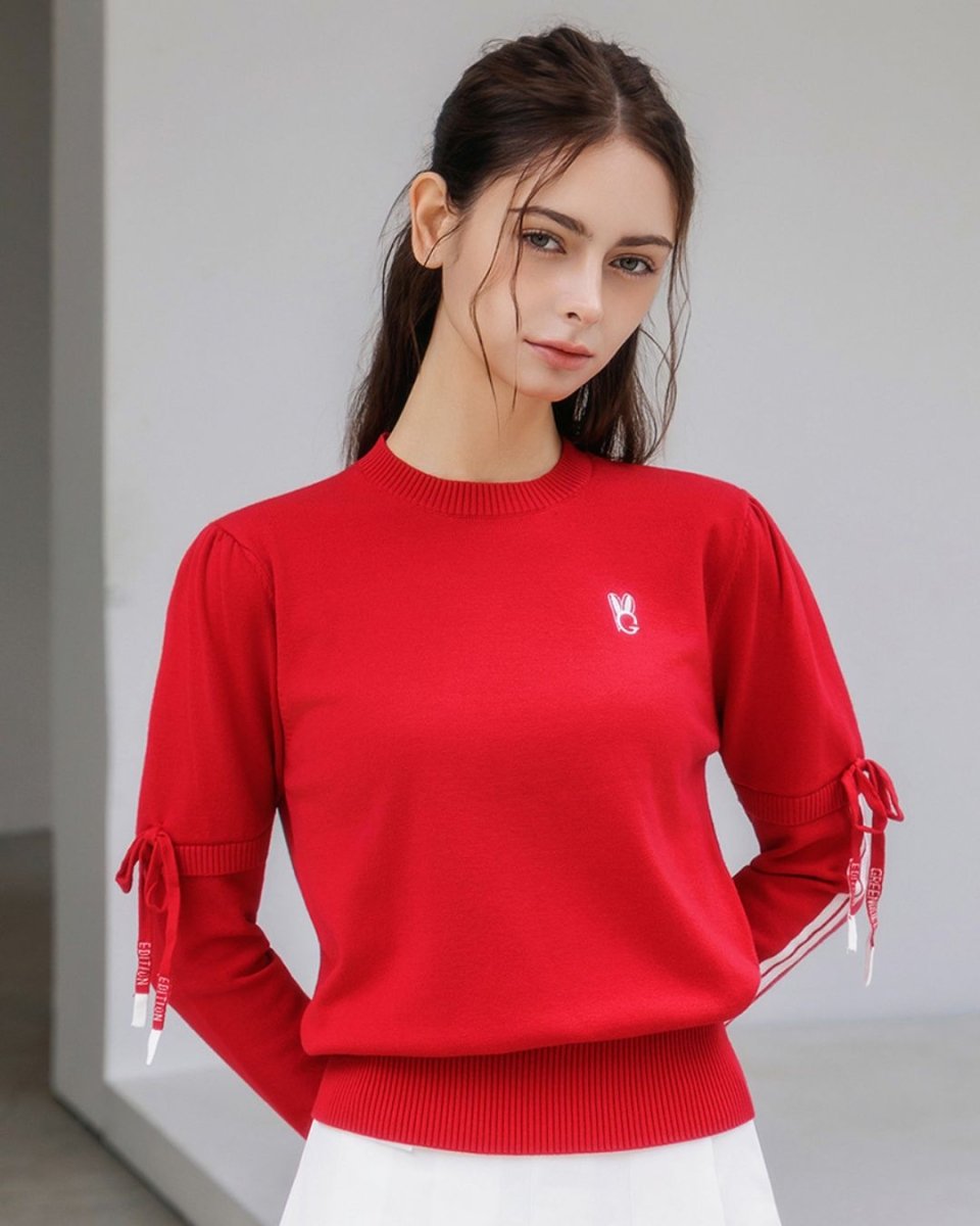 リボンスリーブゴルフニット CH882 - Chamule