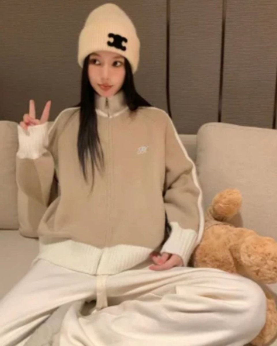 ラインリブジップゴルフニット　CH911 - Chamule