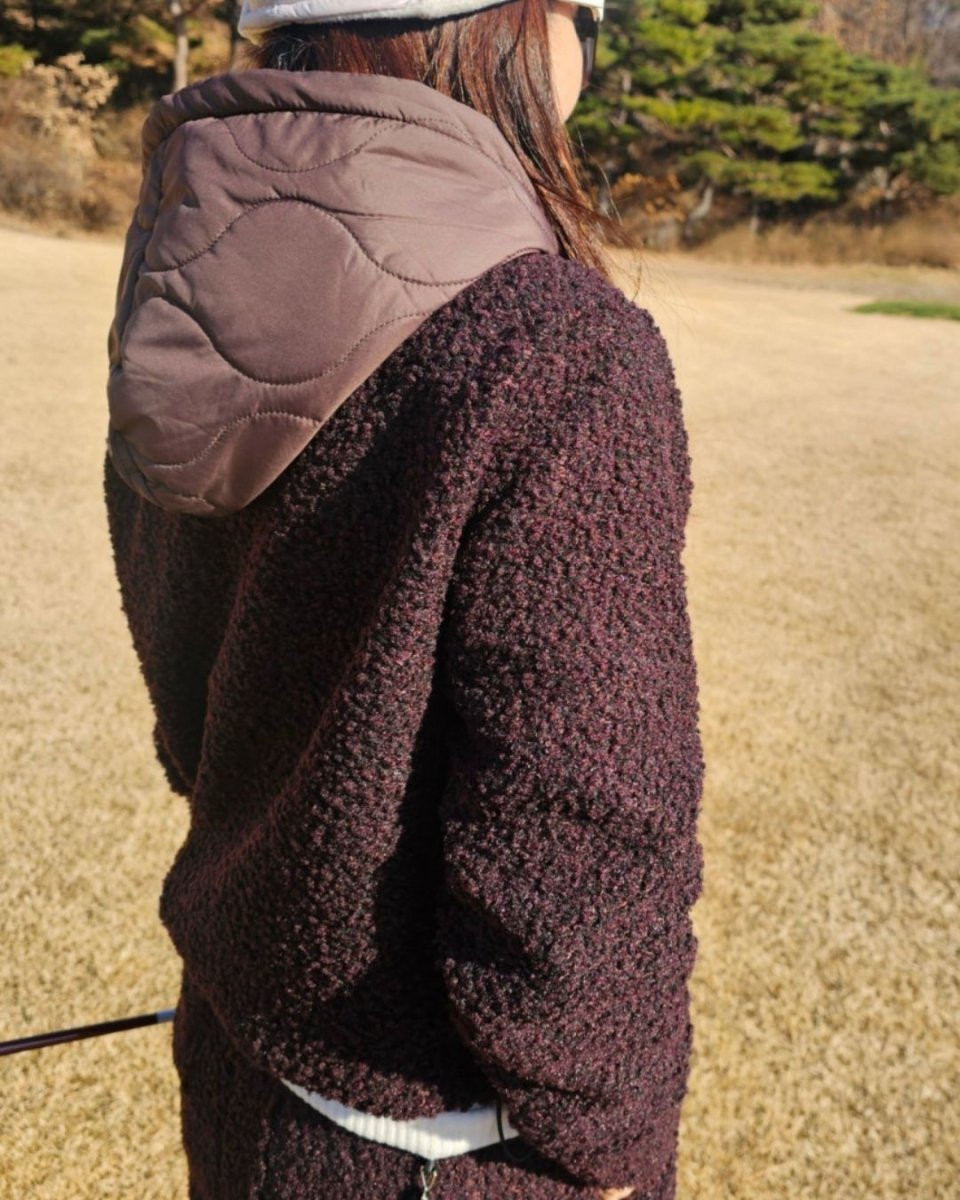 ボア×キルティング フーディプルオーバー　CH927 - Chamule